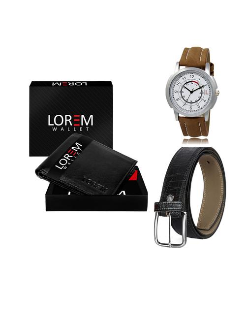 belt, wallet & watch gift combo - 19553657 - Very Small Image - 1
