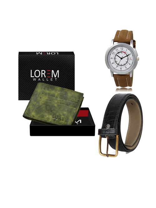 belt, wallet & watch gift combo - 19553668 - Very Small Image - 1