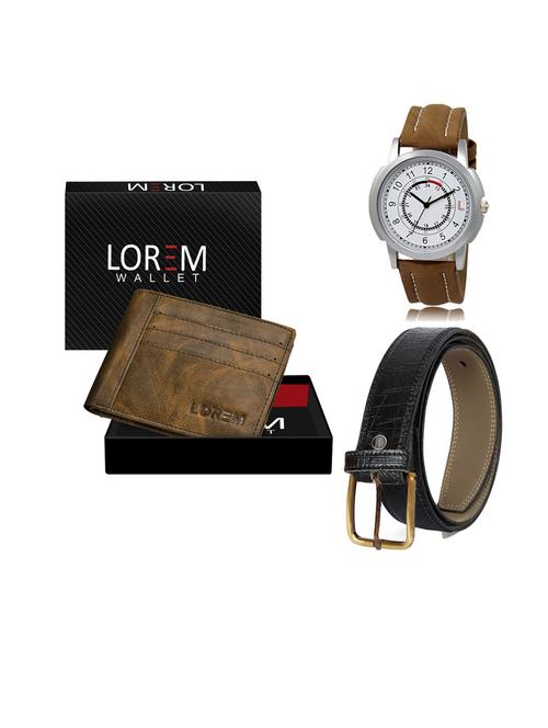 belt, wallet & watch gift combo - 19553680 - Very Small Image - 1