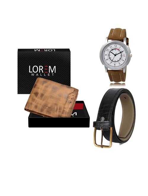 belt, wallet & watch gift combo - 19553692 - Very Small Image - 1