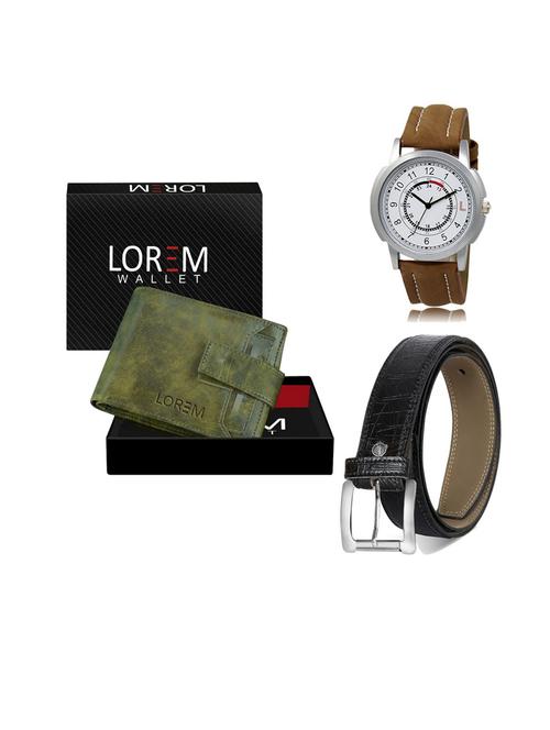 belt, wallet & watch gift combo - 19553697 - Very Small Image - 1