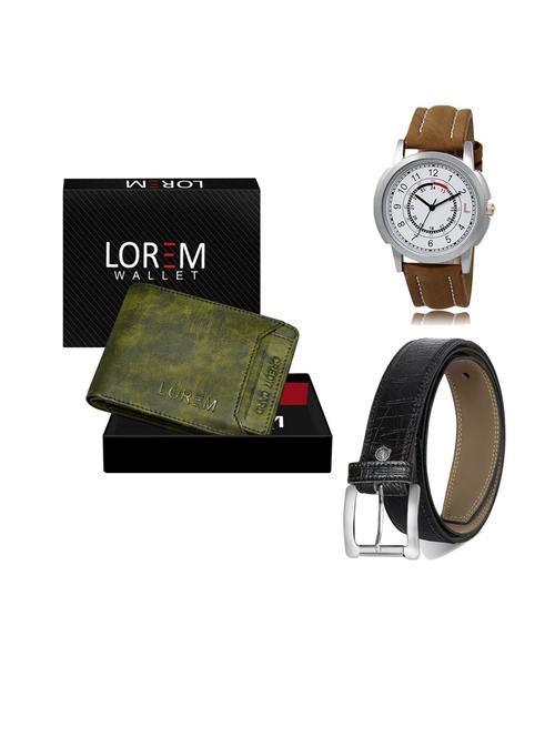 belt, wallet & watch gift combo - 19553727 - Very Small Image - 1