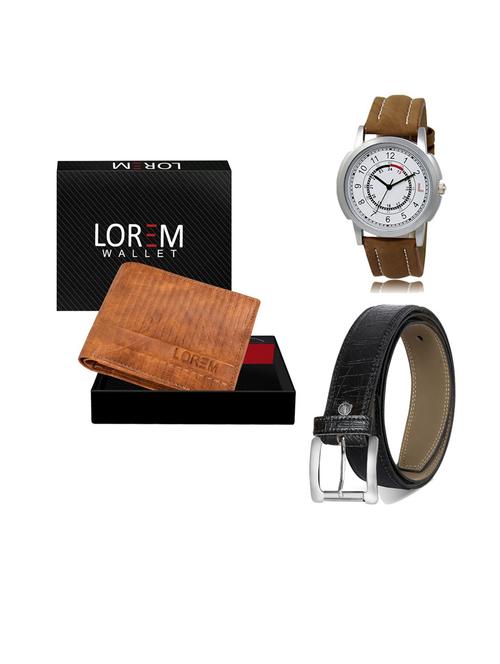 belt, wallet & watch gift combo - 19553739 - Very Small Image - 1
