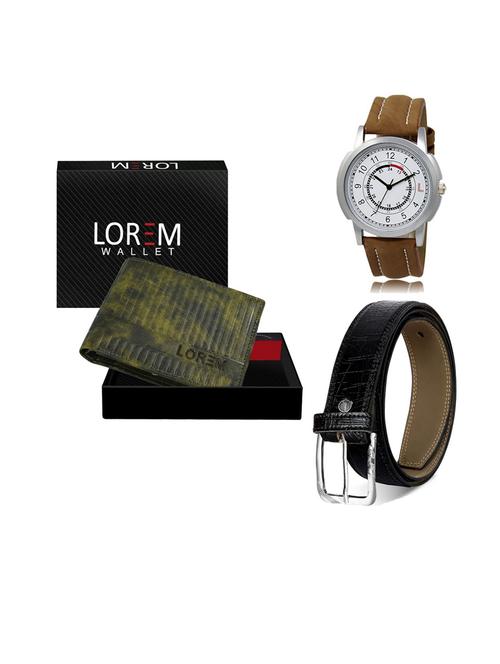 belt, wallet & watch gift combo - 19553748 - Very Small Image - 1