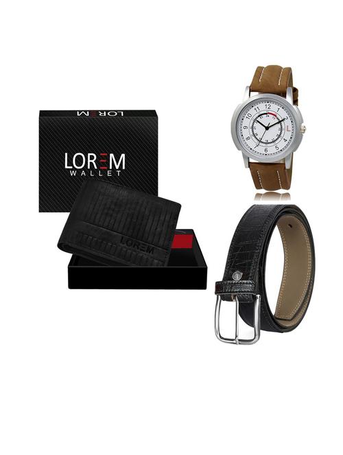 belt, wallet & watch gift combo - 19553753 - Very Small Image - 1