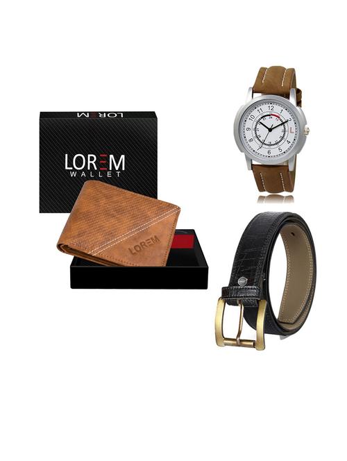 belt, wallet & watch gift combo - 19553762 - Very Small Image - 1