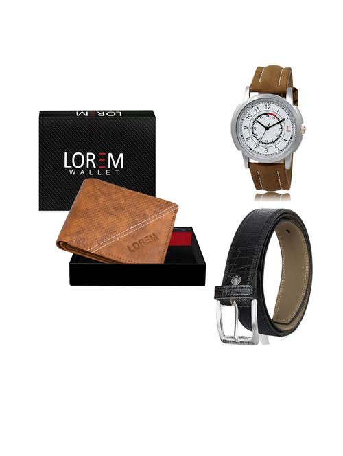 belt, wallet & watch gift combo - 19553767 - Very Small Image - 1