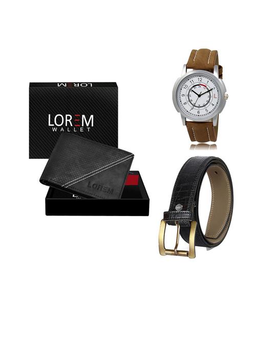 belt, wallet & watch gift combo - 19553774 - Very Small Image - 1