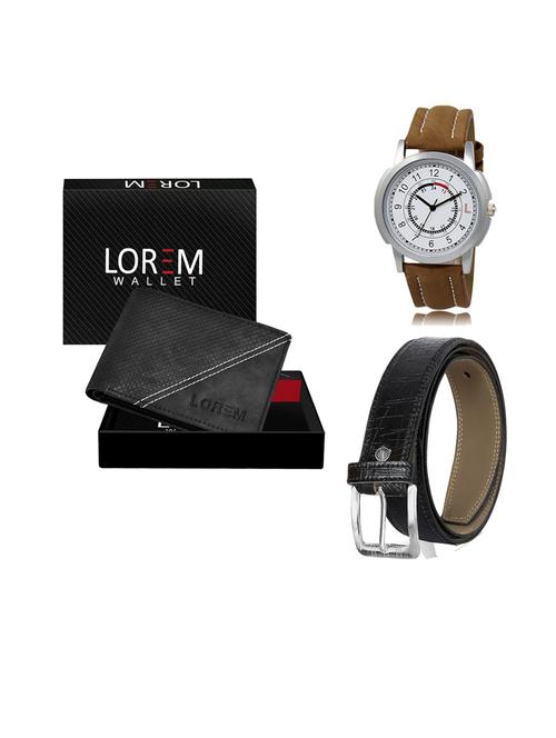 belt, wallet & watch gift combo - 19553779 - Very Small Image - 1