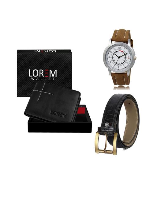 belt, wallet & watch gift combo - 19553804 - Very Small Image - 1