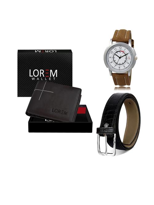 belt, wallet & watch gift combo - 19553814 - Very Small Image - 1