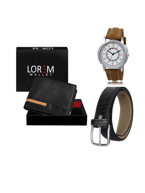 belt, wallet & watch gift combo - 19553819 - Very Small Image - 1