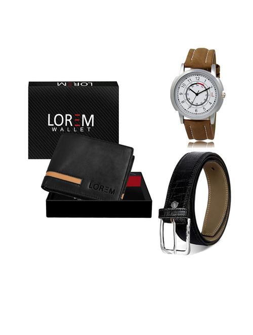belt, wallet & watch gift combo - 19553820 - Very Small Image - 1