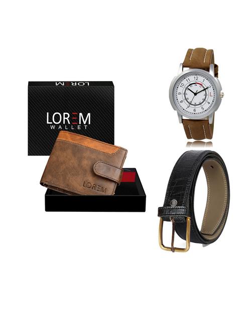 belt, wallet & watch gift combo - 19553830 - Very Small Image - 1