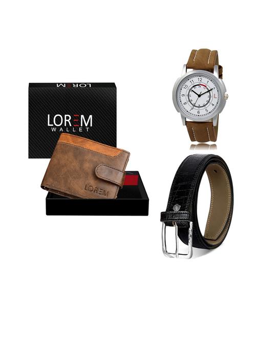 belt, wallet & watch gift combo - 19553832 - Very Small Image - 1