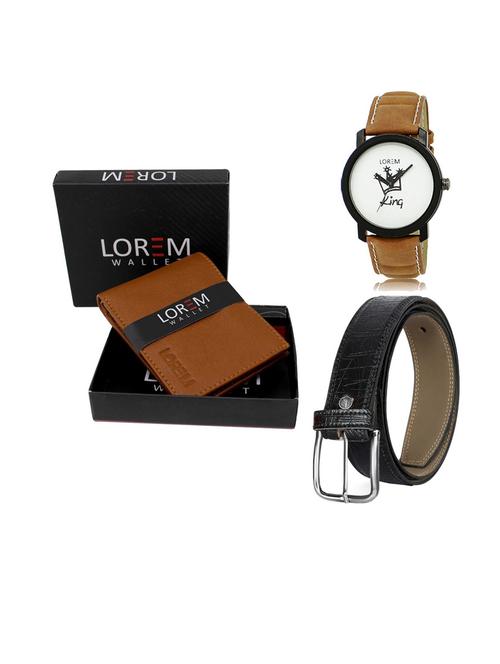 belt, wallet & watch gift combo - 19553855 - Very Small Image - 1