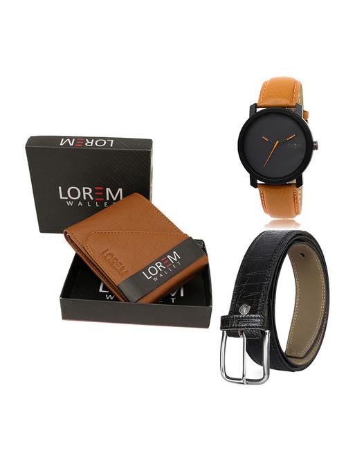 belt, wallet & watch gift combo - 19554389 - Very Small Image - 1