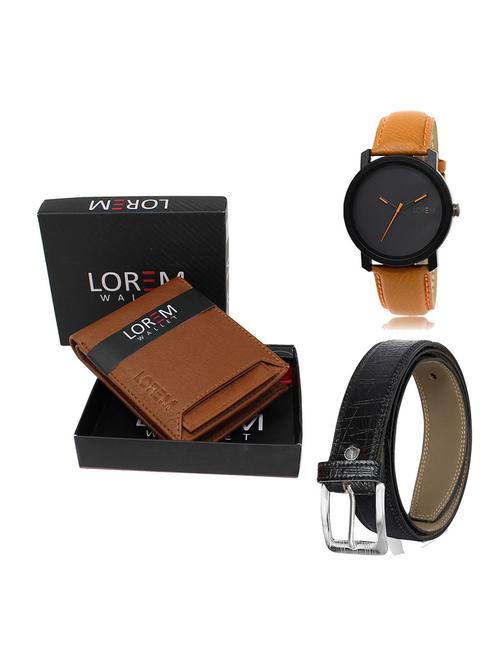 belt, wallet & watch gift combo - 19554403 - Very Small Image - 1