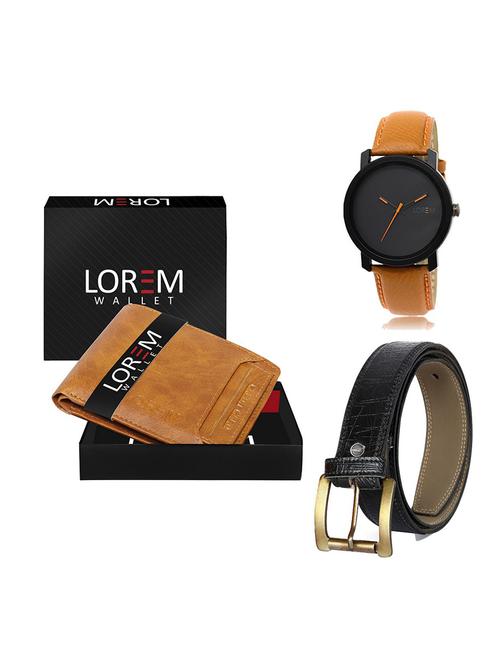 belt, wallet & watch gift combo - 19554410 - Very Small Image - 1