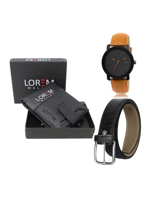 belt, wallet & watch gift combo - 19554425 - Very Small Image - 1