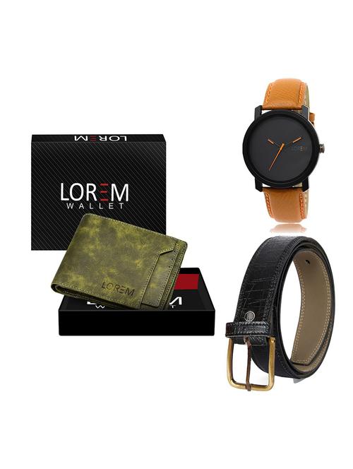 belt, wallet & watch gift combo - 19554472 - Very Small Image - 1