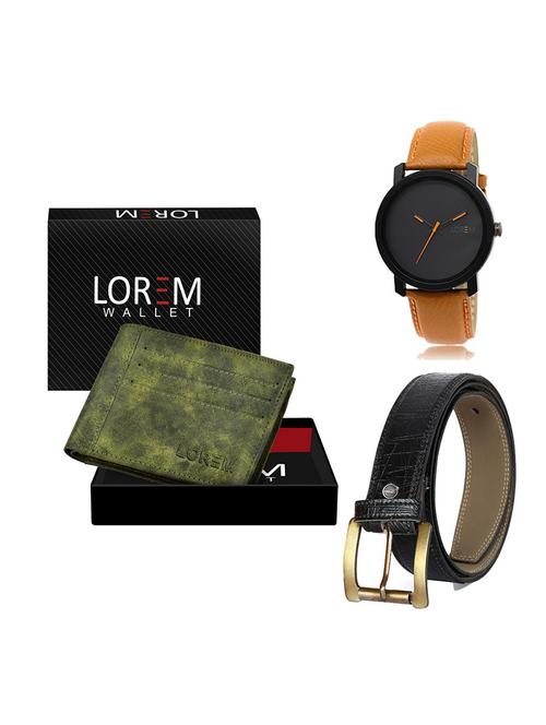 belt, wallet & watch gift combo - 19554476 - Very Small Image - 1