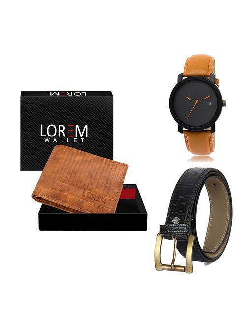 belt, wallet & watch gift combo - 19554548 - Very Small Image - 1