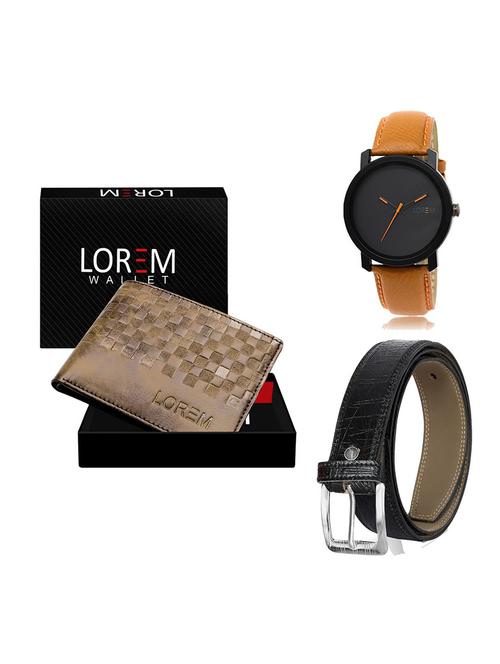 belt, wallet & watch gift combo - 19554595 - Very Small Image - 1