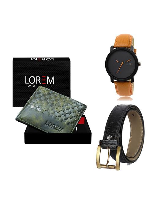 belt, wallet & watch gift combo - 19554602 - Very Small Image - 1