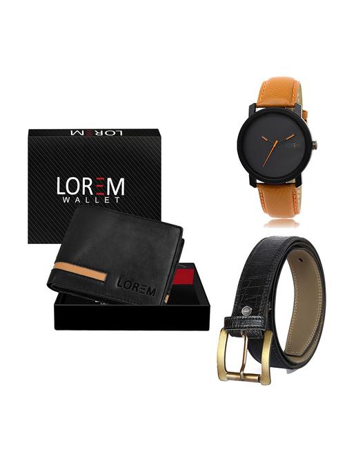 belt, wallet & watch gift combo - 19554626 - Very Small Image - 1