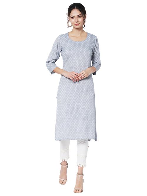 women's straight kurta - 19555804 - Very Small Image - 1