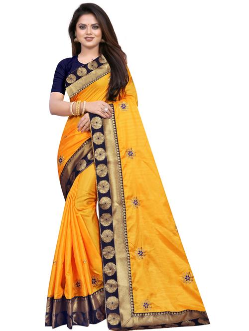 self design embroidered saree - 19561299 - Very Small Image - 1