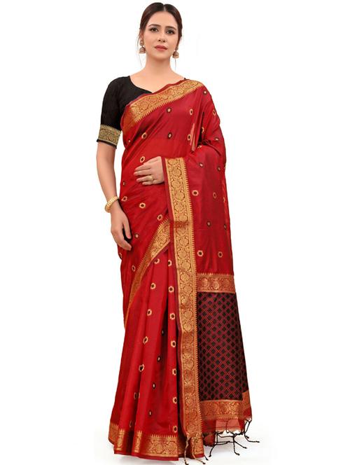 self design woven saree - 19561314 - Very Small Image - 1