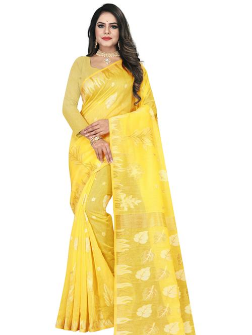 self design woven saree with blouse - 19561455 - Very Small Image - 1