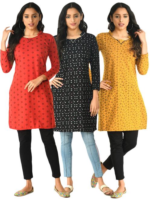 women's straight kurta - 19562510 - Very Small Image - 1