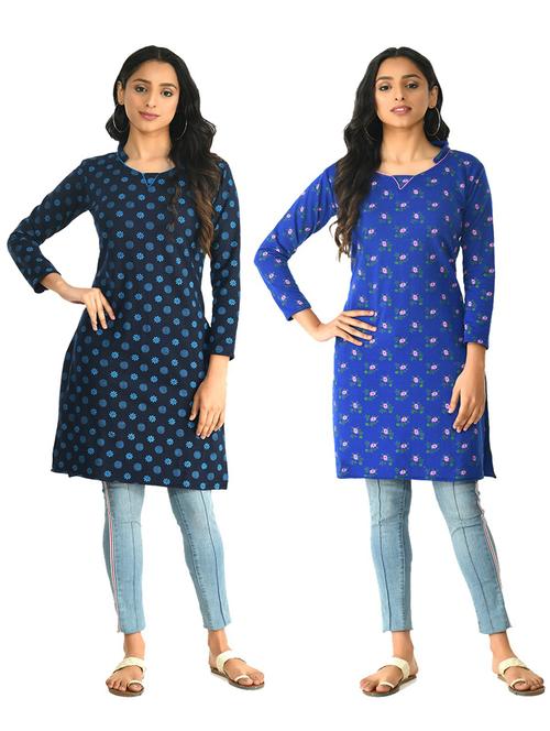 women's straight kurta - 19562512 - Very Small Image - 1