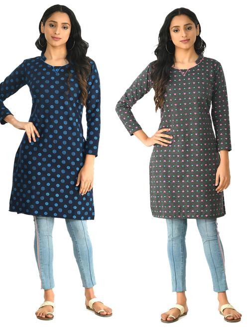 women's kurta combo - 19562533 - Very Small Image - 1