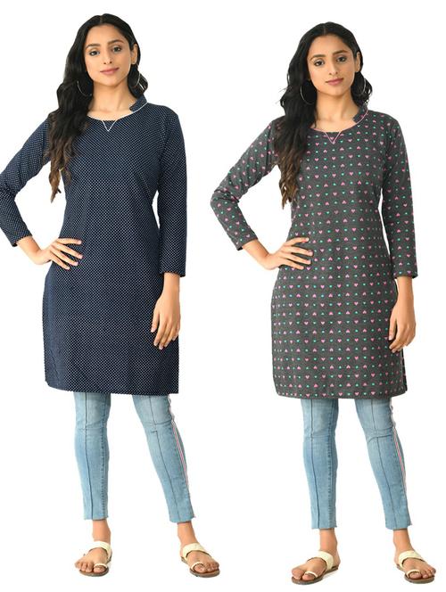 women's straight kurta - 19562540 - Very Small Image - 1