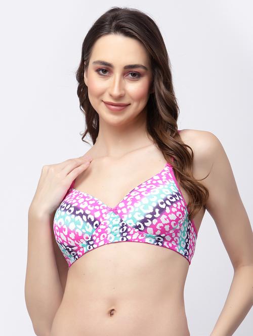 pink polyamide tshirt bra - 19562744 - Very Small Image - 1