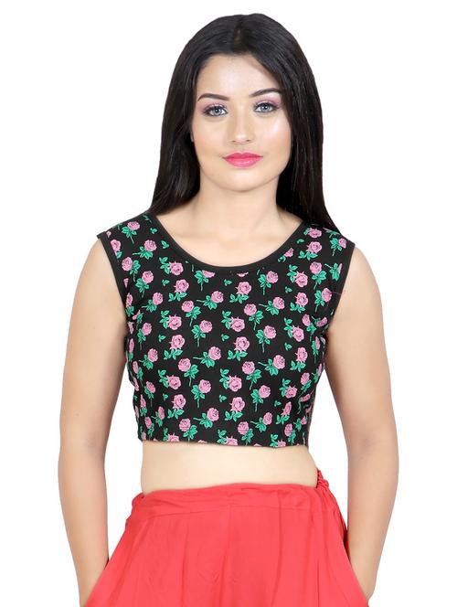 floral print crop top - 19562839 - Very Small Image - 1