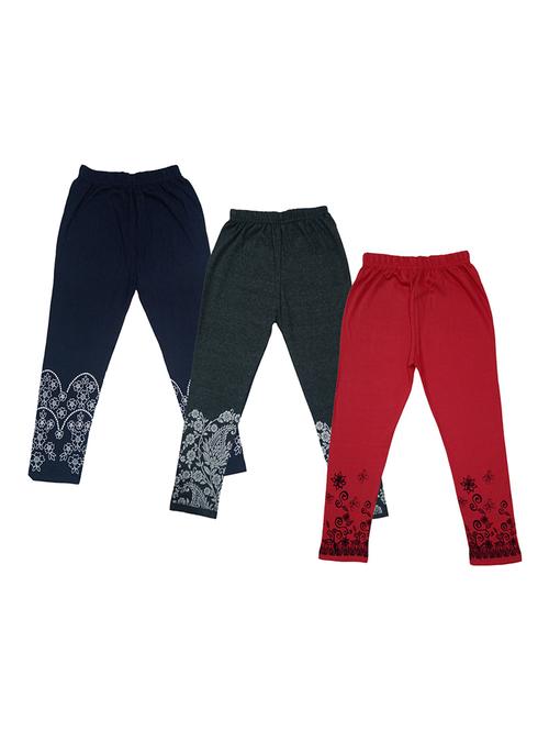 pack of 3 cotton blend three-fourth - 19564837 - Very Small Image - 1