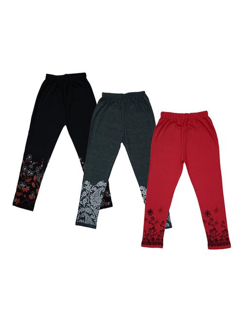 pack of 3 cotton blend three-fourth - 19564844 - Very Small Image - 1