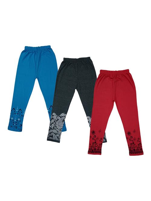 pack of 3 cotton blend three-fourth - 19564845 - Very Small Image - 1