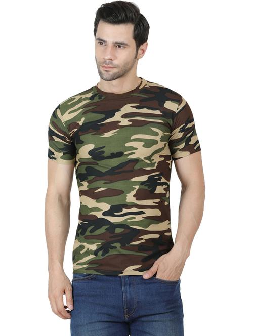 crew neck camouflage t-shirt - 19565754 - Very Small Image - 1