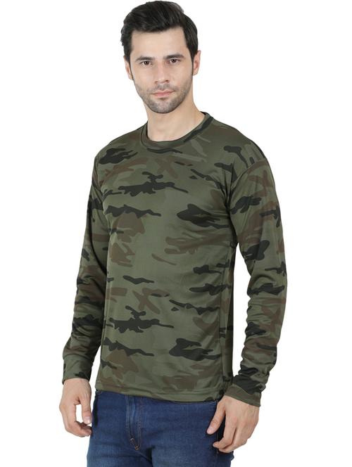 crew neck camouflage t-shirt - 19565793 - Very Small Image - 1