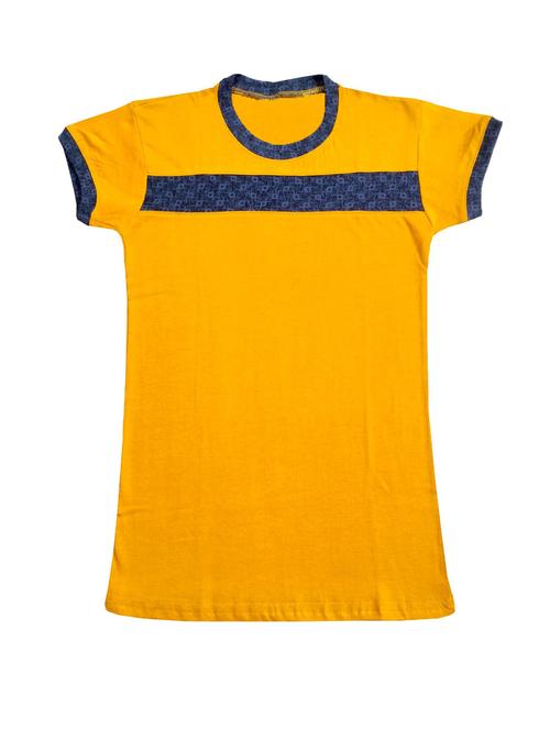 yellow round neck tees - 19566102 - Very Small Image - 1