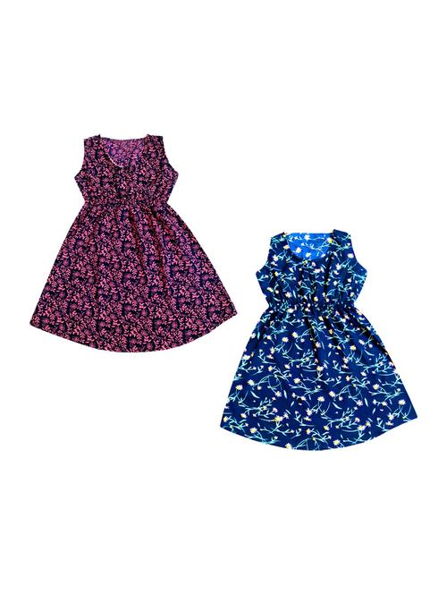girls round neck sleeveless frock - 19566272 - Very Small Image - 1