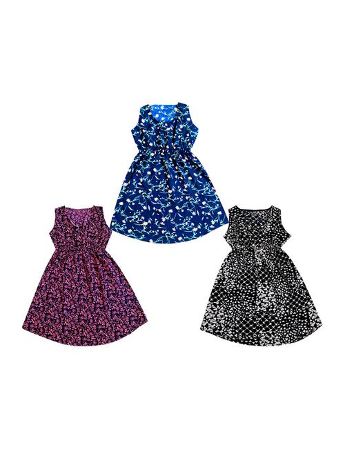 girls round neck sleeveless frock - 19566282 - Very Small Image - 1