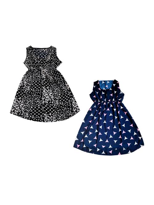 girls round neck sleeveless frock - 19566296 - Very Small Image - 1