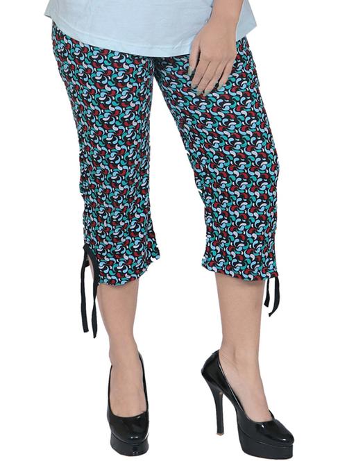 cotton printed capris - 19566794 - Very Small Image - 1